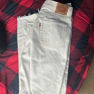 White Levi Jeans